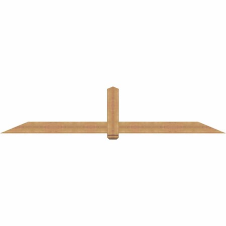 Ekena Millwork Eugene Smooth Timber Gable Bracket, Western Red Cedar, 108"W x 22"H x 3 1/2"D x 5 1/2"F, 5/12 Pitch GBW108X22X0406EUG00SWR